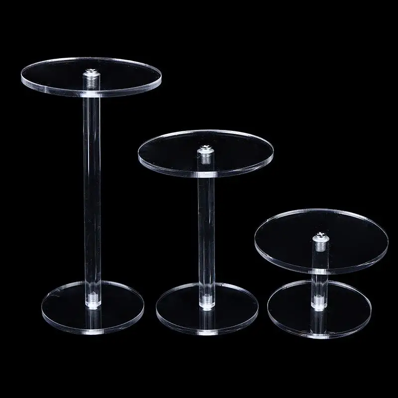 

1 шт. Прозрачная круглая подставка для украшений, акриловая прозрачная полка-органайзер для браслетов, стойка для хранения украшений