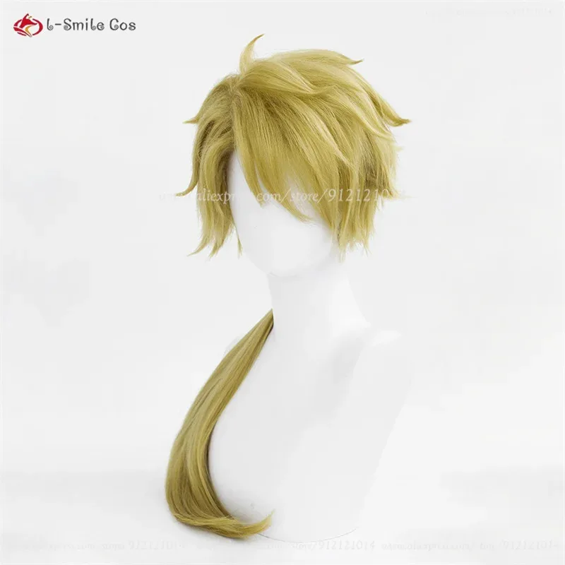 

Косплей Kunikida Doppo 70 см зеленый желтый аниме парики термостойкие синтетические волосы Cos + шапочка для парика