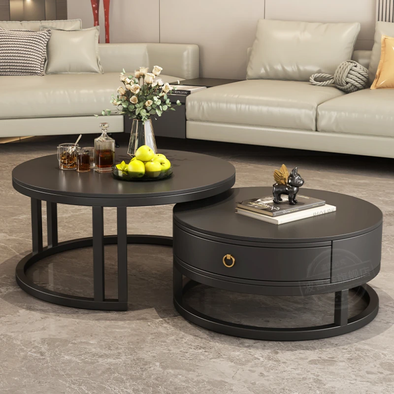 Nordic Corner Coffee Tables For Living Room Glass Dressing Center Coffee Table Salon Simple Mesa Auxiliar Design Furniture ZT