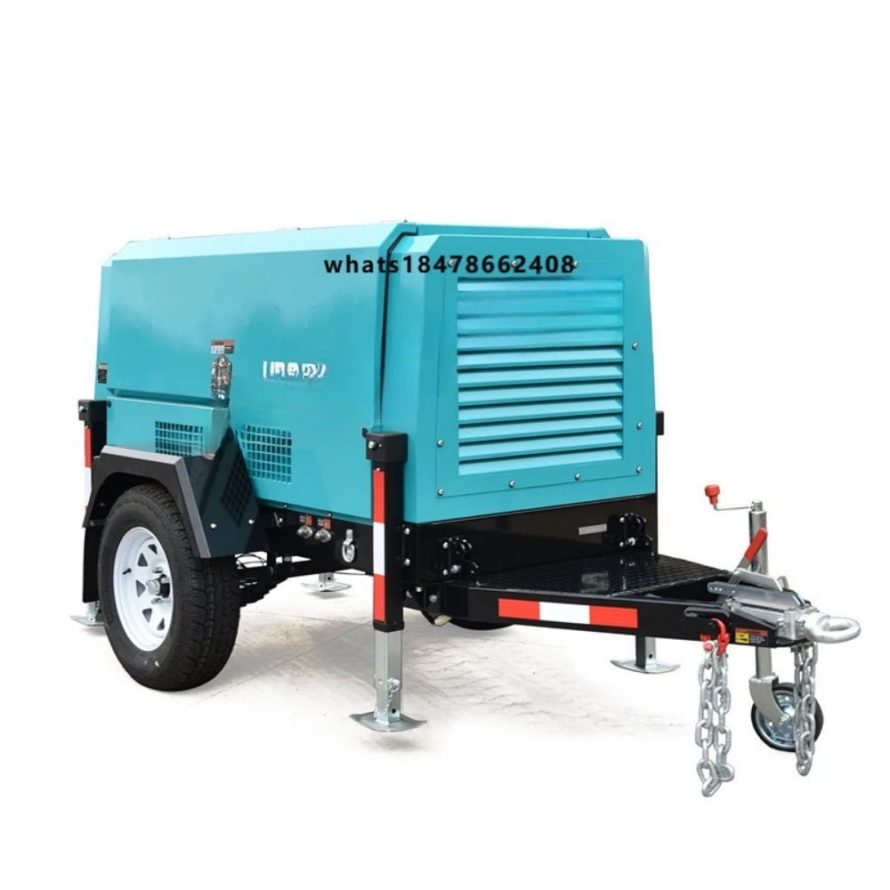 Screw 185 Cfm Portable Air Compressor for Jack Hammer