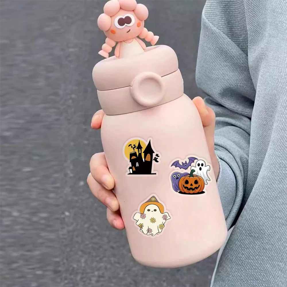 50 قطعة من ملصقات الهالوين الشفافة الجديدة - ديكور DIY للهواتف والأمتعة والمجلات وصناديق الهدايا متجر AnimeWorlds