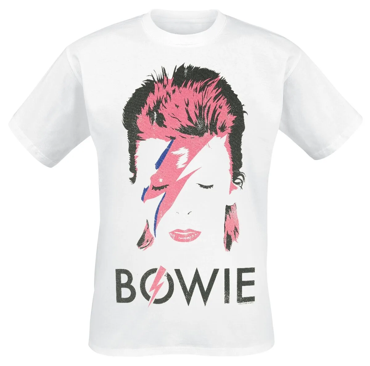 David Bowie Classic Portrait Unisex Cotton T-shirt Minimal Print Iconic Rock Casual Tee