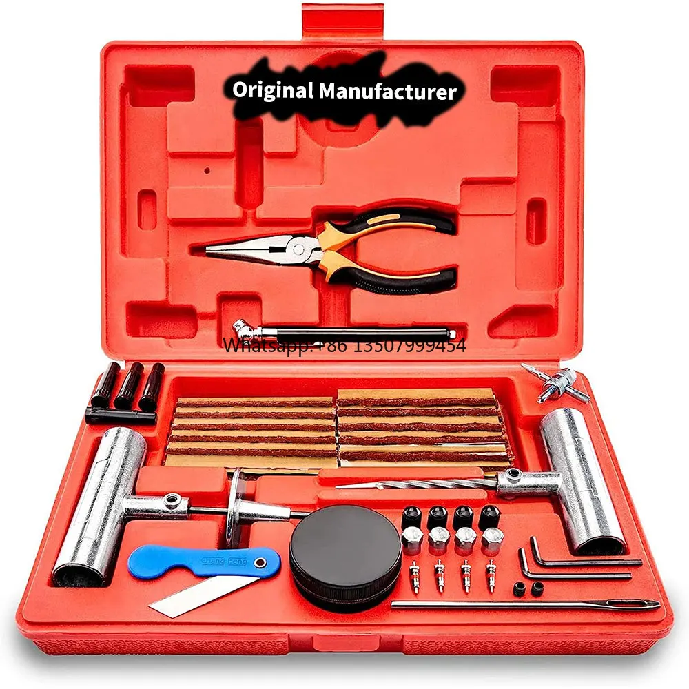 

Oem Universal Heavy Duty Tire Repair Kit 57 Piece Value Pack Fix Repair Auto Tool Set Kit Box