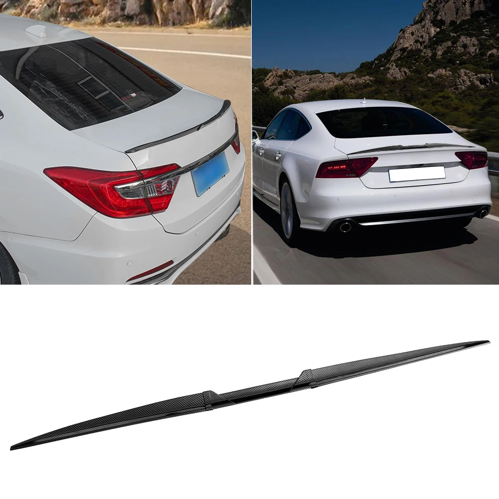 

Регулируемый мягкий резиновый спойлер из углеродного волокна для заднего стекла автомобиля, крыши багажника, крышки багажника, задних ворот, комплект для модификации крыла автомобиля