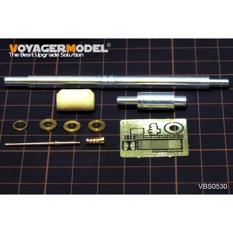 

Voyager Model VBS0530 Modern German Rh-M-120 L/55 120mm Gun Barrel w/Machine Gun (Leopard2 Revolution2) (GP)