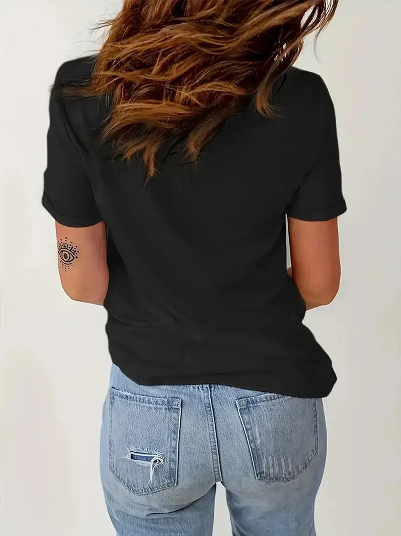 Manica girocollo da donna con stampa grafica scientifica con fiaschette da laboratorio dal design "I Love Science", tessuto elasticizzato traspirante per la corsa