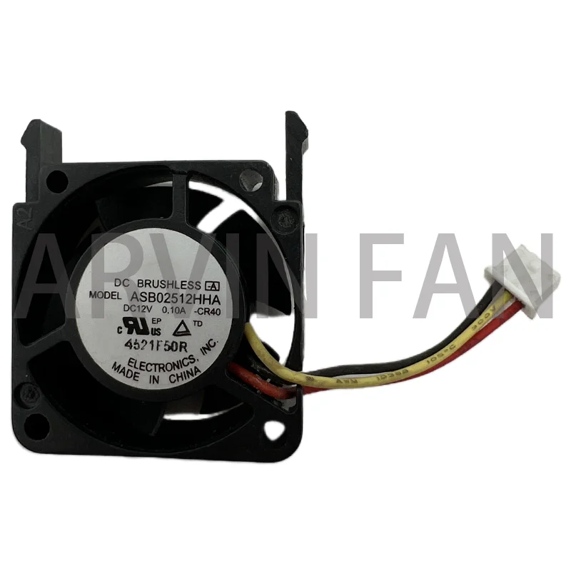 ASB02512HHA 2.5เซนติเมตร2510 25มิลลิเมตร DC12V 0.10A 3สายอุปกรณ์ไมโครพัดลมทำความเย็นขนาดเล็ก