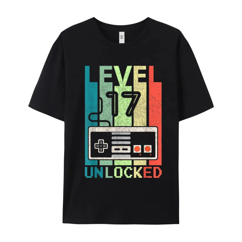 Newest Youth T-Shirt Round Neck Short Sleeve Combed cotton Level 17 Unlocked Shirt Video Tees Normal T-shirts