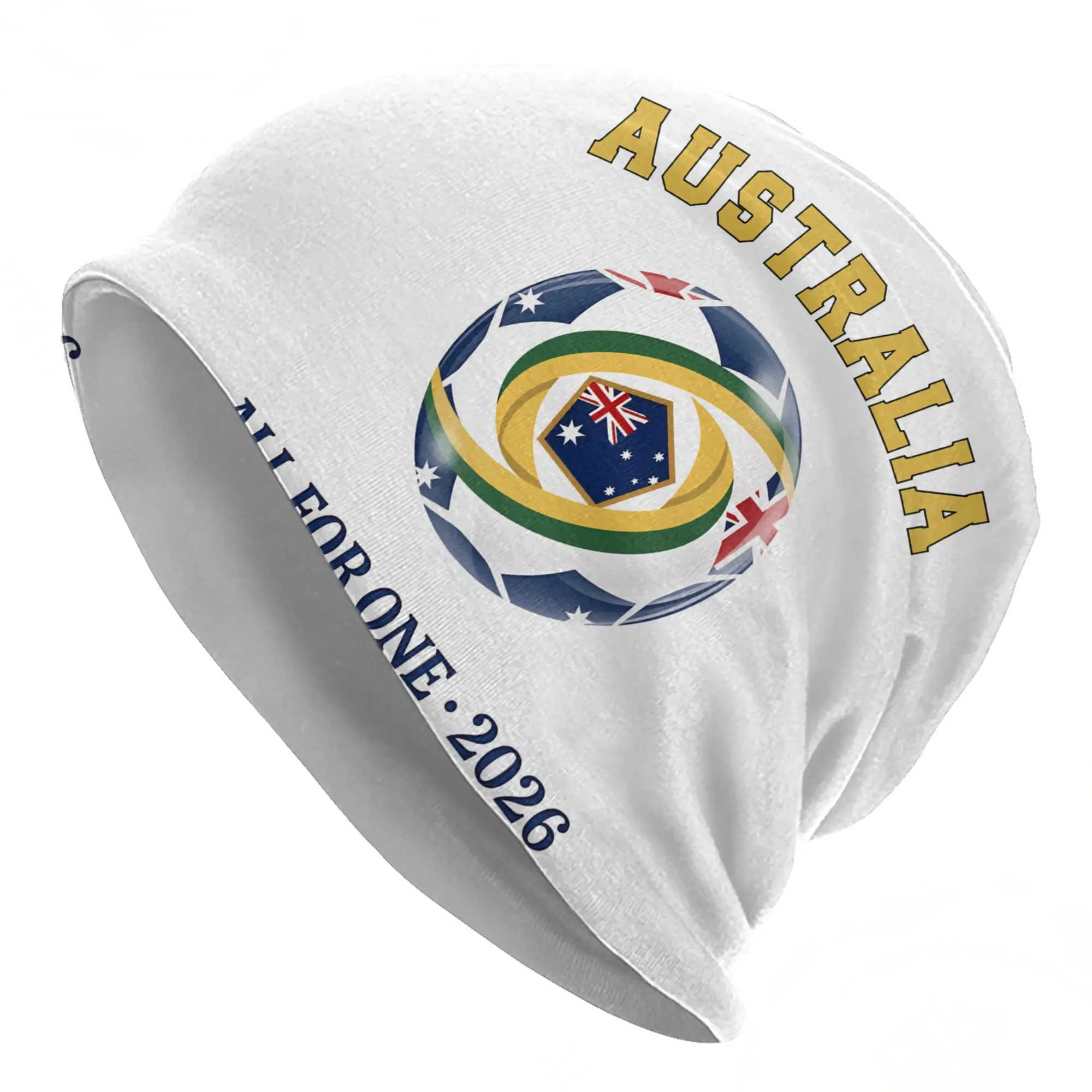 Australla Caps Football Soccer 2026 Cool Autumn Winter Outdoor Skullies Beanies Hats Spring Warm Dual-use Bonnet Hat