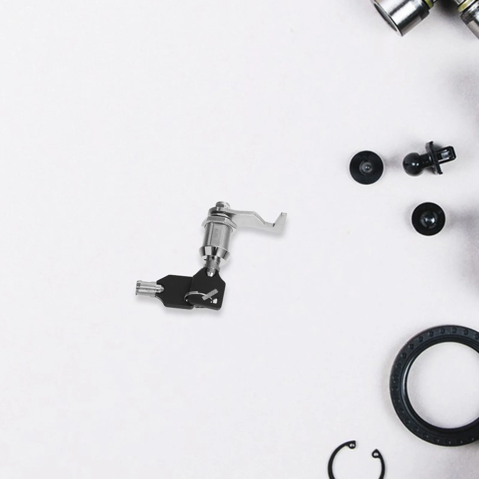 قفل كامة أنبوبي من الكروم لصندوق أدوات باب Rv، استبدال صندوق البريد، قفل خزانة التخزين، مفتاح الأثاث