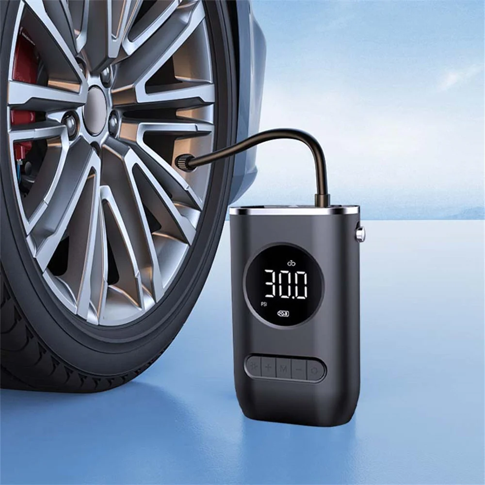 

Car Charging Dual-use Mini Portable Tire Inflator,multi-purpose Compatible,Suitable for Bicycles, Electric Cars, Cars,black.