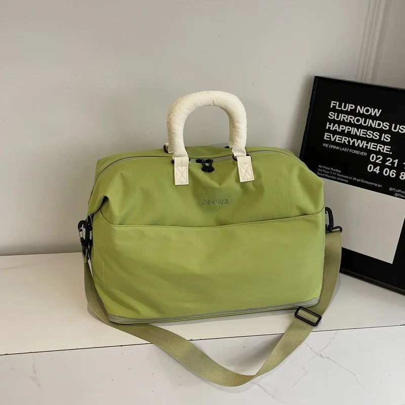 

1 шт. Большая вместительная дорожная сумка, легкая ручная сумка для багажа, портативная спортивная сумка через плечо для деловых поездок