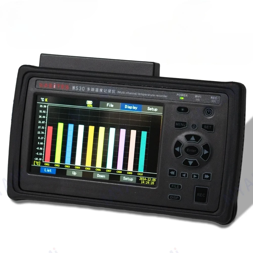 WS30 10 Temperature Measuring Device High Precision 3 Display Modes Temperature Data Record Logger Instruments