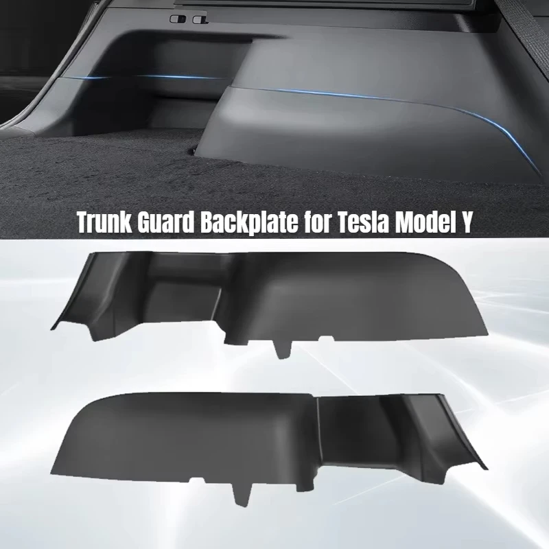 

Для Tesla Model Y, 2 шт., аксессуары, черная задняя боковая накладка на багажник, комплект защиты с полным покрытием, автомобильная антигрязная накладка