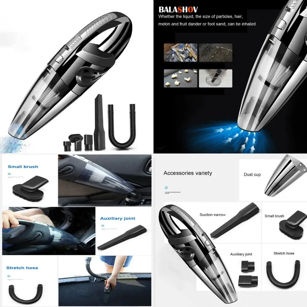Aspirateur sans fil puissant aspiration Cyclone aspirateur à main Rechargeable Charge rapide voiture poils d'animaux