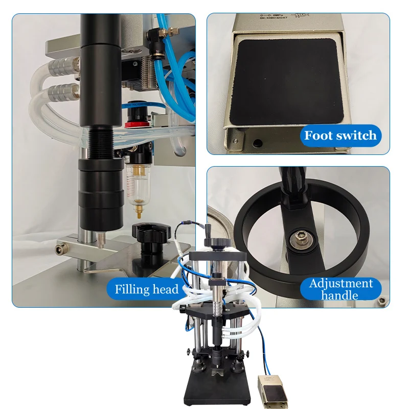سهلة التشغيل آلة تعبئة العطور كولونيا المياه الندى شبه الأوتوماتيكية ذات الرأسين #1