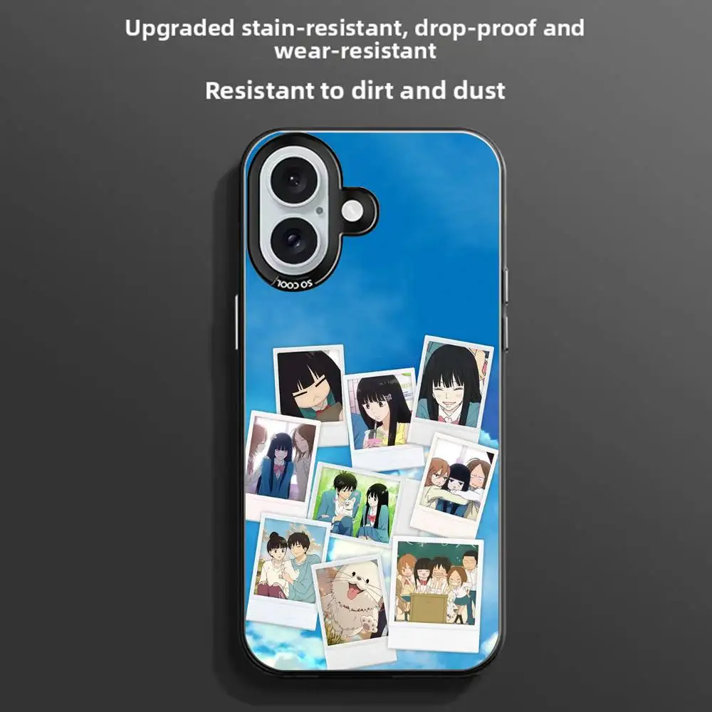 كيمي ني تودوكي أنيمي جراب هاتف جراب هاتف آيفون 11-16 برو ماكس الملونة المضادة للانزلاق مكافحة بصمة تصفيح
