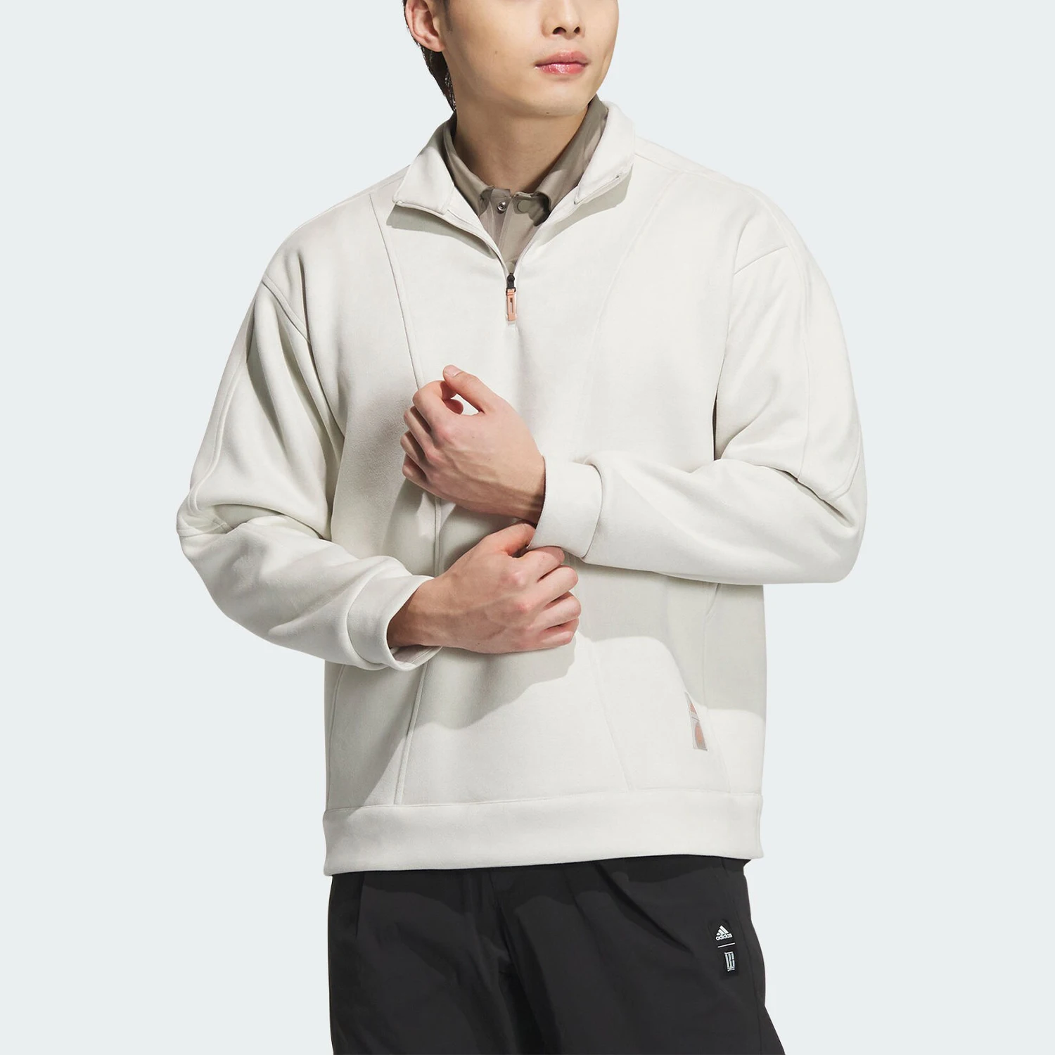 

Официальная аутентичная мужская толстовка с капюшоном Adidas серии Wuji с воротником-стойкой JI8726