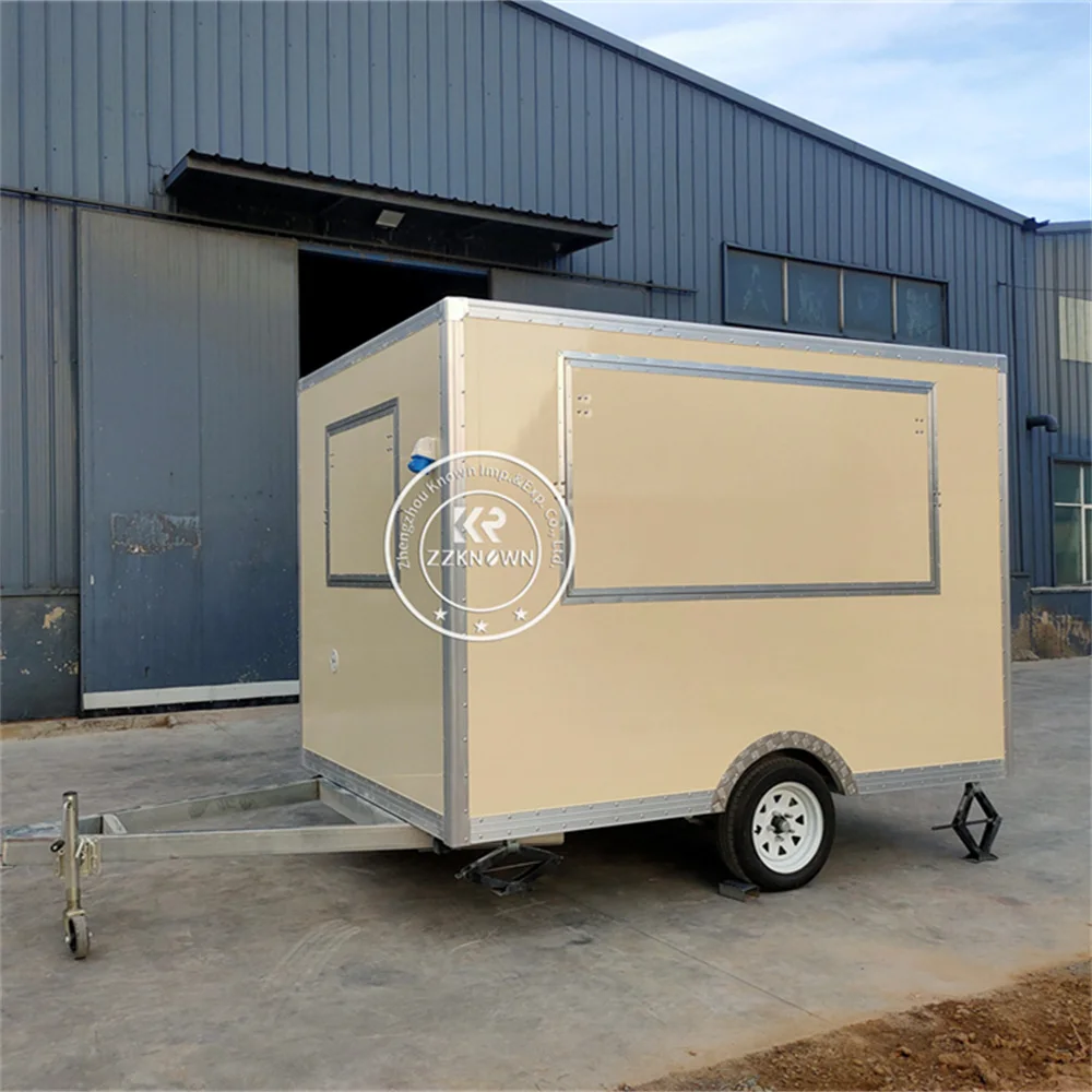 

Concession Food Truck With Kitchen Street Ice Cream Pizza Cart Snack Coffee Kiosk Mobile Food Trailer Fully Equipped