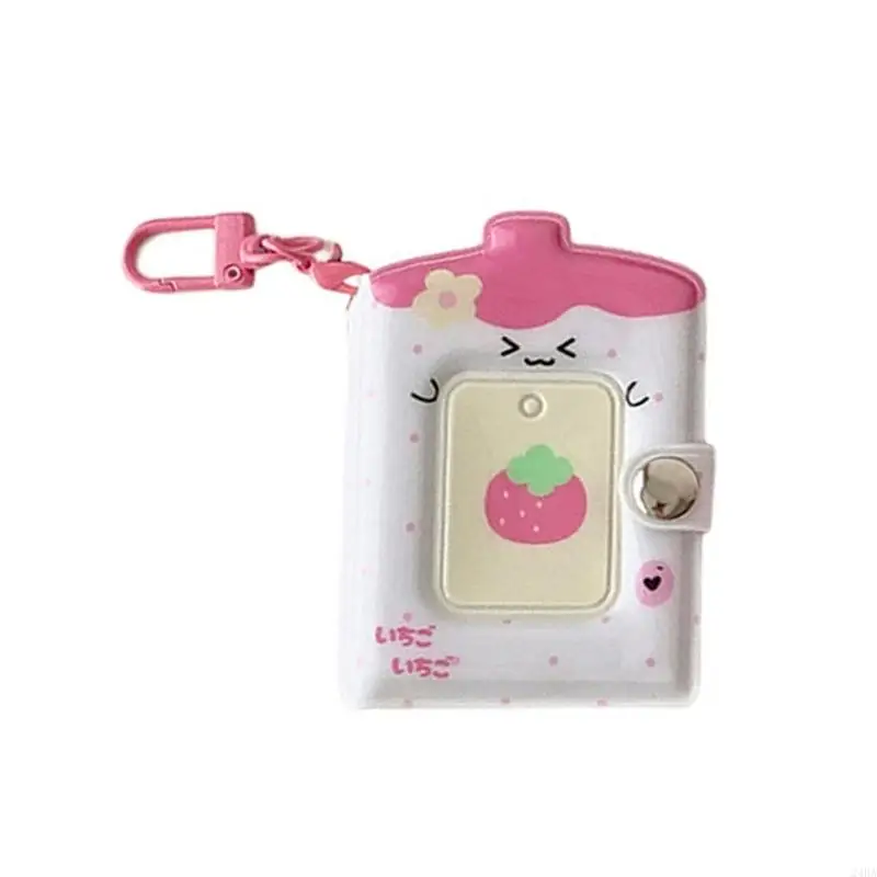  Photocard Binder Album Mini Photo Album Photocard Binder Mini Photo Card Books Holder with Keychian 32 Pocket for Womens