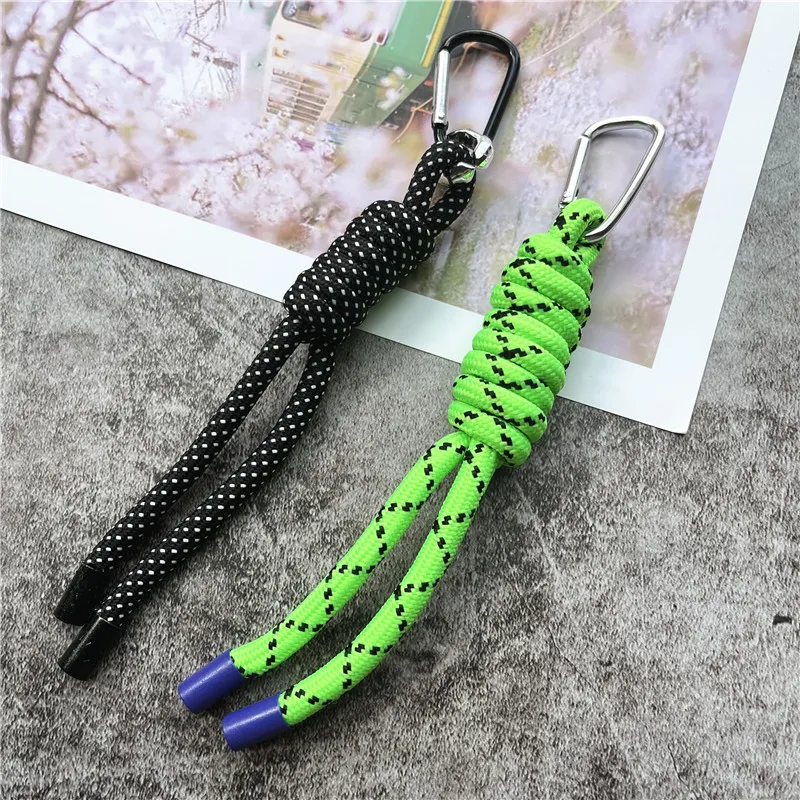 Car Keychain Fluorescent Color Lanyard Hand-woven Personalized Keychain Premium Keyring Key Chain Bag Ornaments Trousers Pendant