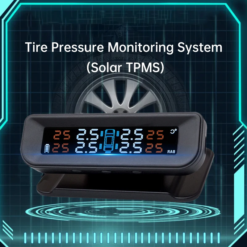 C260 Universal TPMS for Car USB External  Internal Wireless Tire Pressure Monitoring System