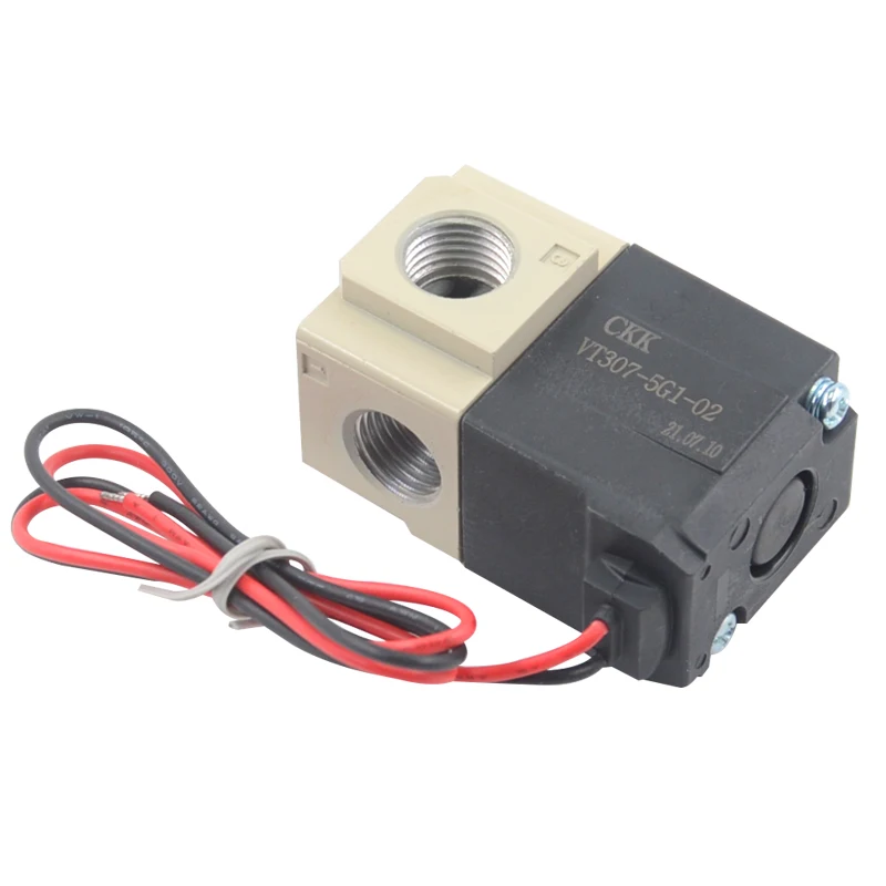 High-frequency Solenoid Valve VT307-5G1-02 / VT307-6G1-024 Direct-moving Two-bit Three-way Vacuum Solenoid Valve