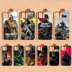 Game Call Of D-Duty Phone Case For IPhone 16 15 8 7 6 6S Plus X SE XR XS 14 11 12 13 Mini Pro Max Mobile Case