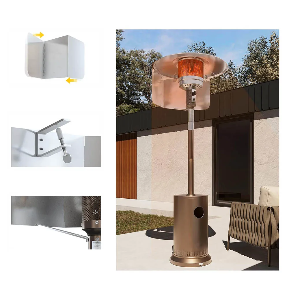 

Aluminum Wind Deflector Installation Easy Installation As Shown Heater Accessories Compact Design Enhanced Heating Solution