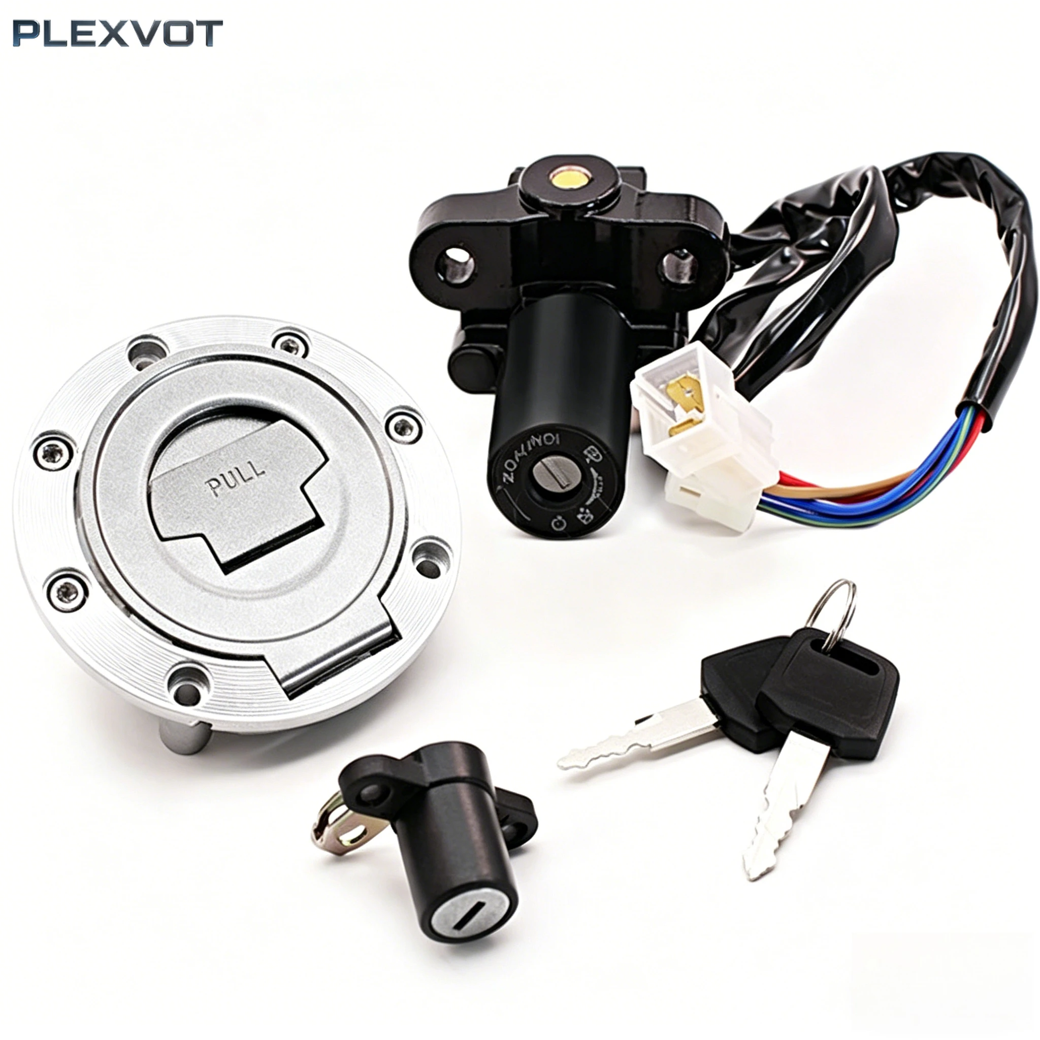 YZF-R6 MT09 MT07 Motorcycle Fuel Gas Cap Ignition Switch Seat Lock Key Kit For Yamaha  YZF R6 YZFR6 MT-09 MT-07 MT 09 07