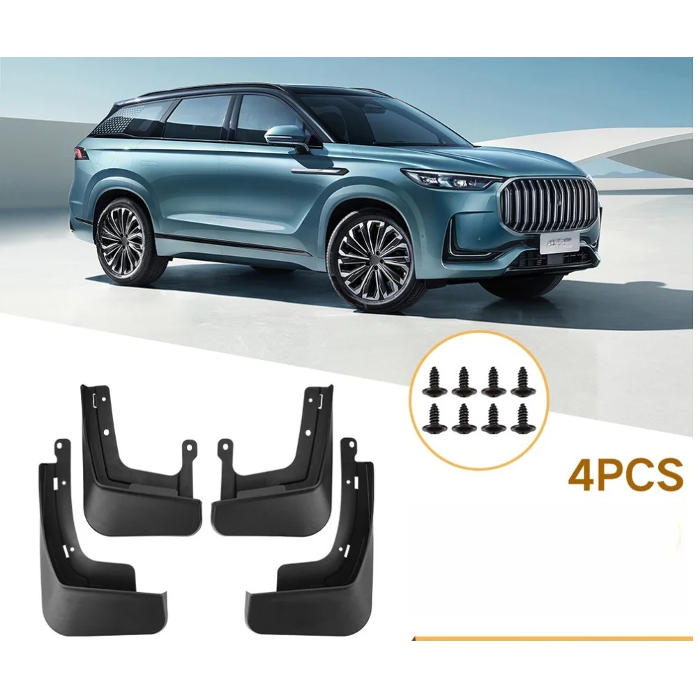 Front Rear Mudguards for Jaecoo J8 and For Chery Tiggo 9 SUV 2023-2026 Fit Tire Fender Corner Installation Black