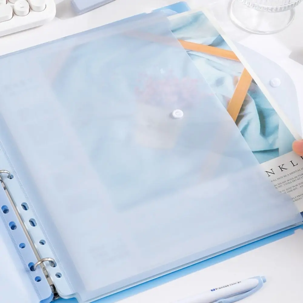 Multi-functional Loose-leaf Design File Folder Set PP Waterproof Test Paper Storage Clip Document Organizer School Office