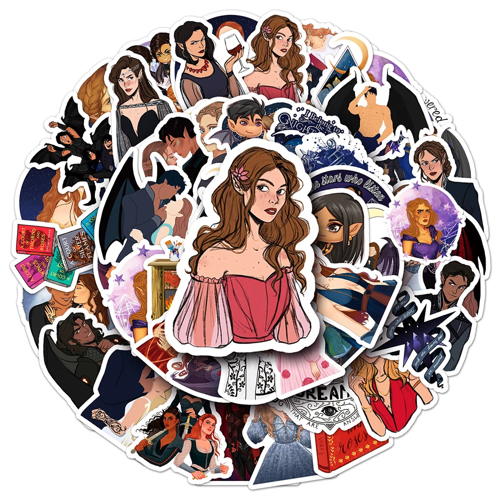 

10/30/50pcs Classic TV Show Acotar Merchandise Cartoon Stickers Aesthetic Graffiti Decals Phone Car Cool Waterproof Sticker Toy