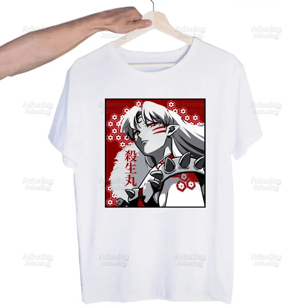 

Inuyasha Sesshoumaru Higurashi Kagome Men's Tshirt Cute Printing Shirt Mens Fashion T-Shirt For Men Casual Tops Short Sleeve