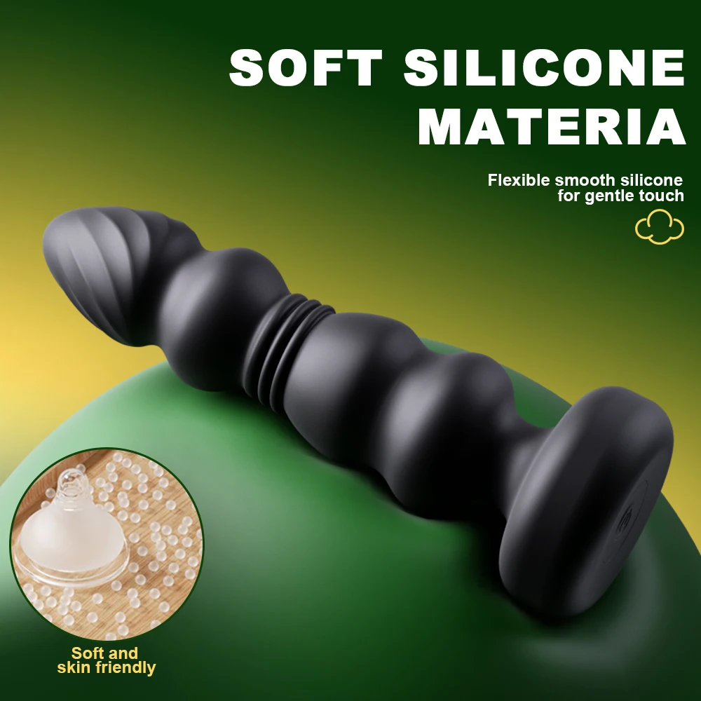 Male Telescopic Anal Vibrator for Men Prostate Massage Female Ass Butt Plug Ball Vibrating Adults Sex Toys for Women Men Gay - view 4