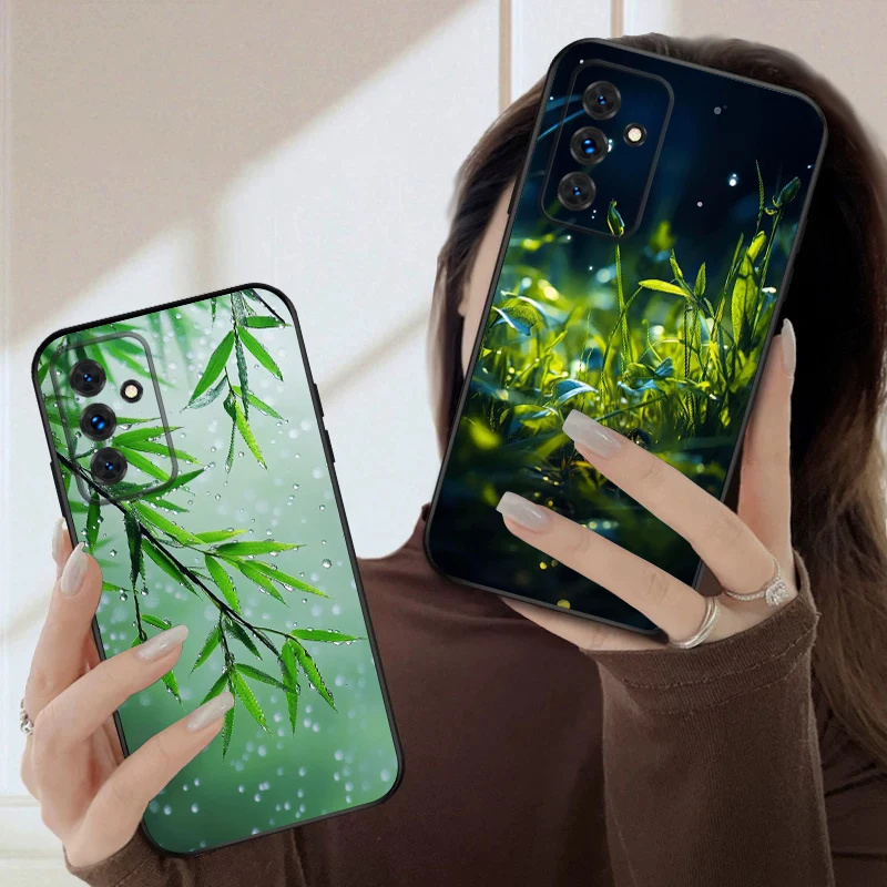 

Rainy green trees For Samsung S20FE S 21 22 23 FE 24 Plus 25 Ultra Galaxy M23 32 34 35 52 53 54 55 5G silicone soft phone case