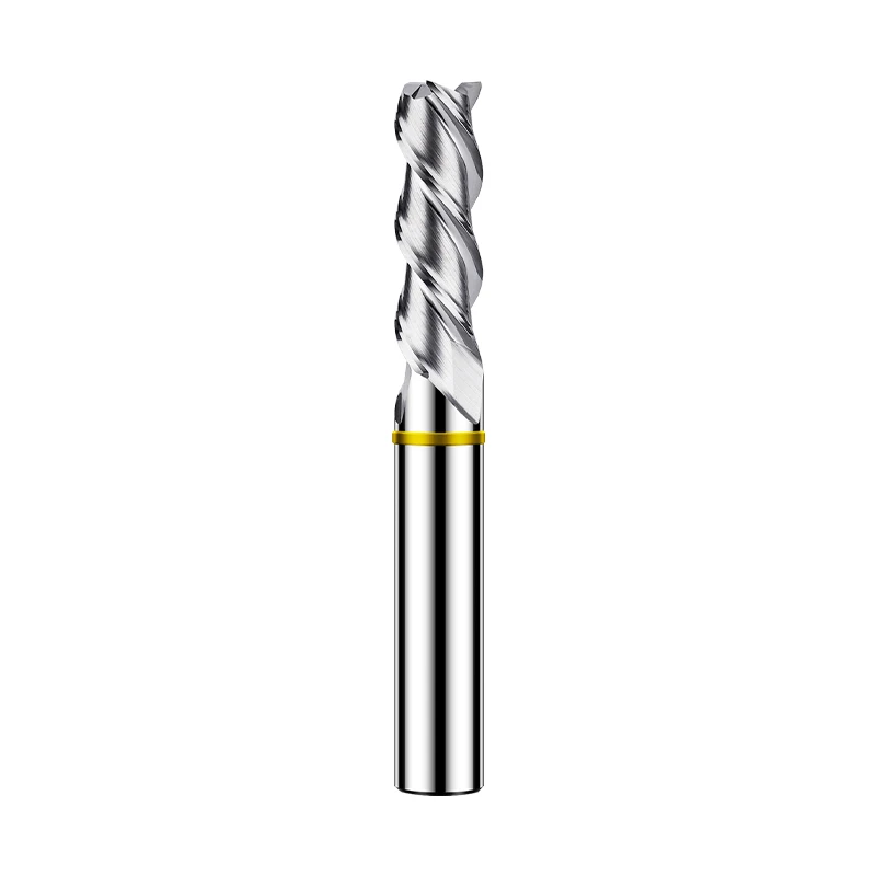 Azzkor TGY-HRC55 3-Flöten-Farbkreis Flach fräser Wolfram stahl karbid für Aluminium fräser CNC Machin Schaft fräser Werkzeuge – Detail 18