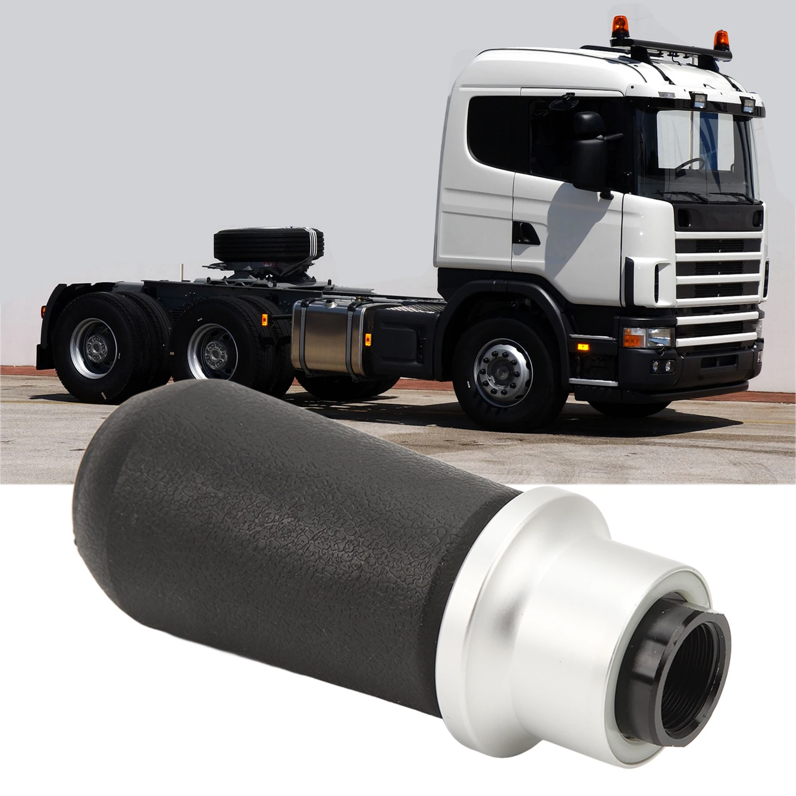 Gear Shift Lever Knob 1377386 Manual Gear Shifter Lever Button Knob with Transmission Adapter Switch Replacement for Scania