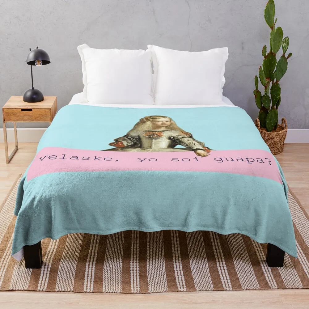 Velaske yo soi guapa? - Meninas Camiseta Throw Blanket Fashion Sofas Picnic Blankets