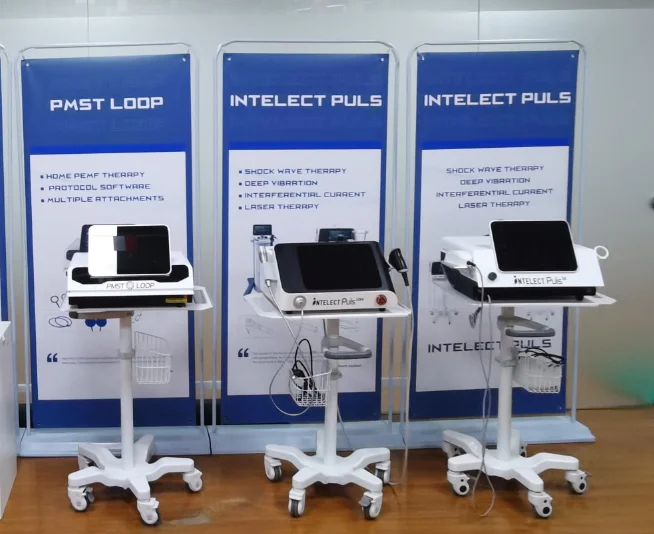 Hot Selling Portable Physiotherapy Pemf Machine PMST Machine Water Colling System For Body Therapy Clinic Trolley Cart