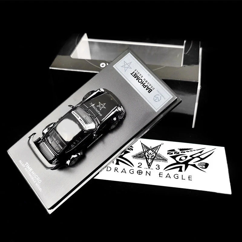 

Time Micro TM 1:64 Porsche RWB 964 BAPHOMET DRAGON EAGLE Alloy Diecast Car Model Collection