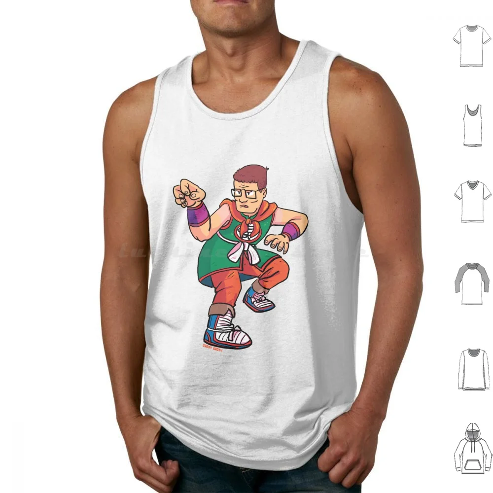 King Of The Ballz Hank Yamcha Tank Tops Vest Sleeveless Koth Dbz Yamcha Hank Hank Hill Anime Animation I Tell You What Cartoon