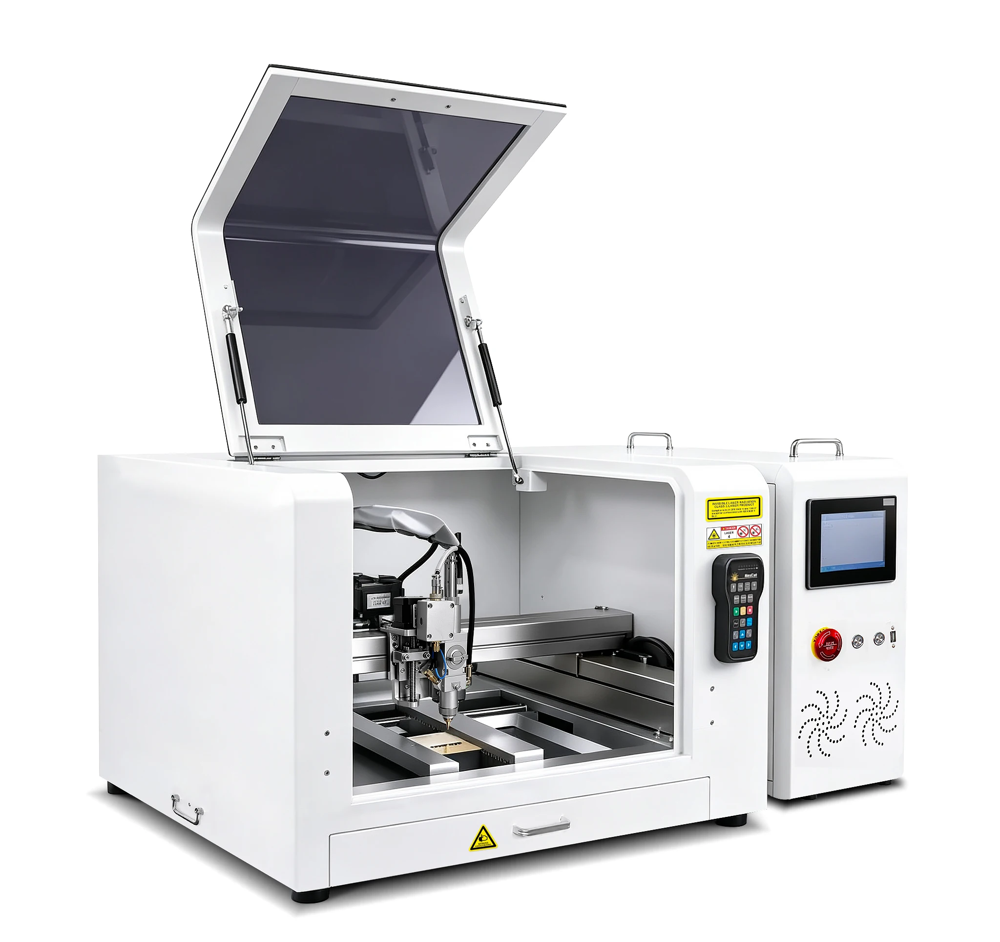 Desktop Mini Fiber Cutter Engrave CNC 800W 1200W 1500W for Sheet Metal Gold Silver Brass Jewelry Bwt Max JPT