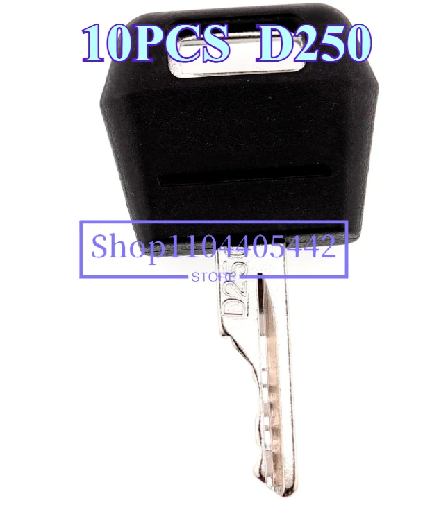 

10 шт. ключ зажигания D250 подходит для чехла LH S450, трактор, бульдозер, экскаватор-экскаватор D250