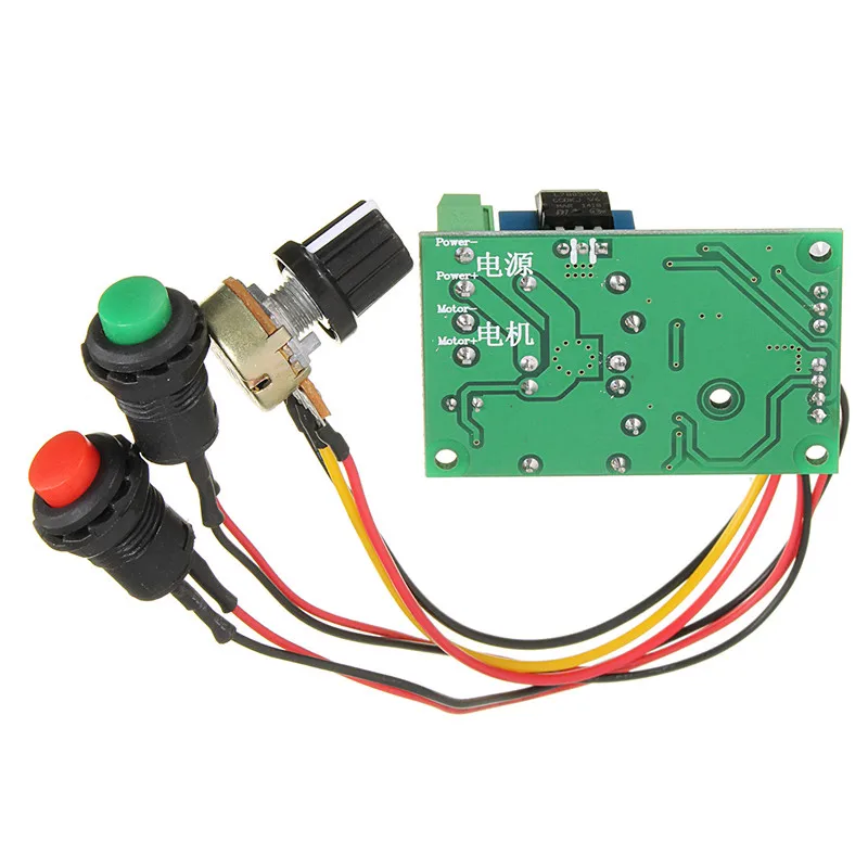 Controlador de velocidad del motor DC 6V 12V 24V PWM DC interruptor de avance y retroceso controlador de motor de actuador lineal Control de velocidad ajustable