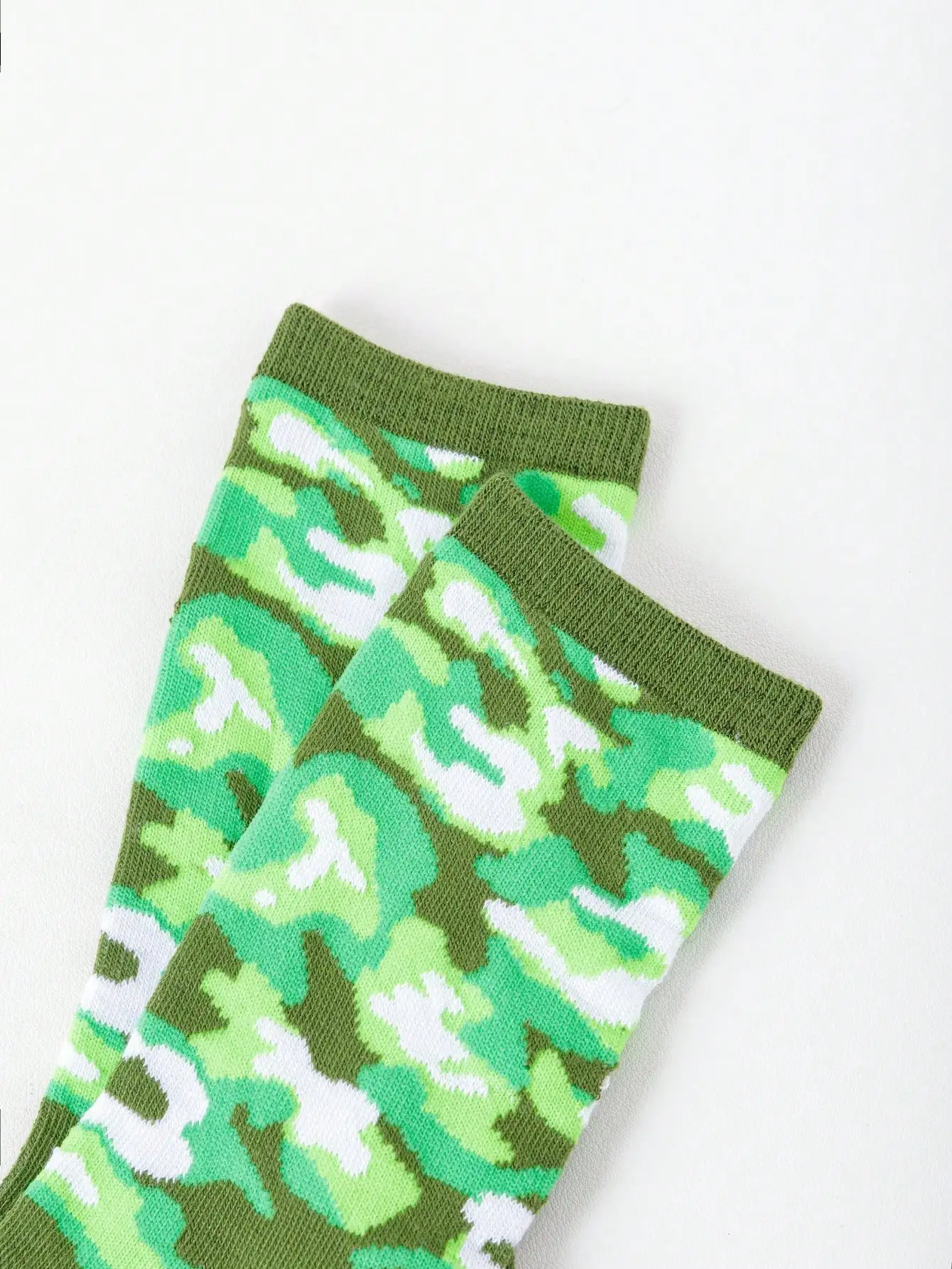 5 Pairs/sets Of Women\'s Four Seasons Warm American Street Style Camouflage Pattern Suitable for Daily Festivals and Outings