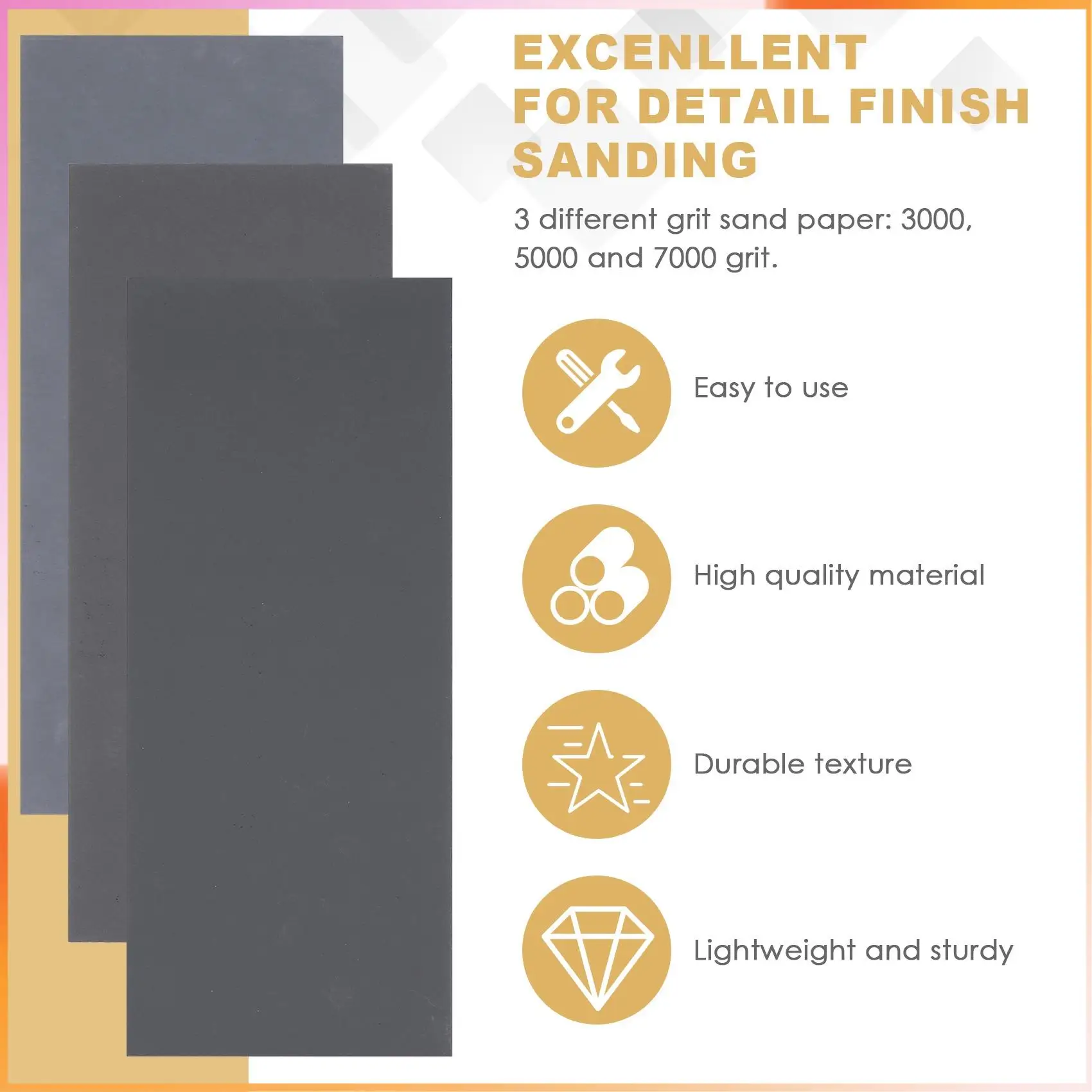 

A93Z 9 Pcs 3000 5000 7000 High Grit Wet And Dry Sandpaper Assortment Drywall Sanding Paper 9 X 3.6 Inch For Car Paint Auto Body