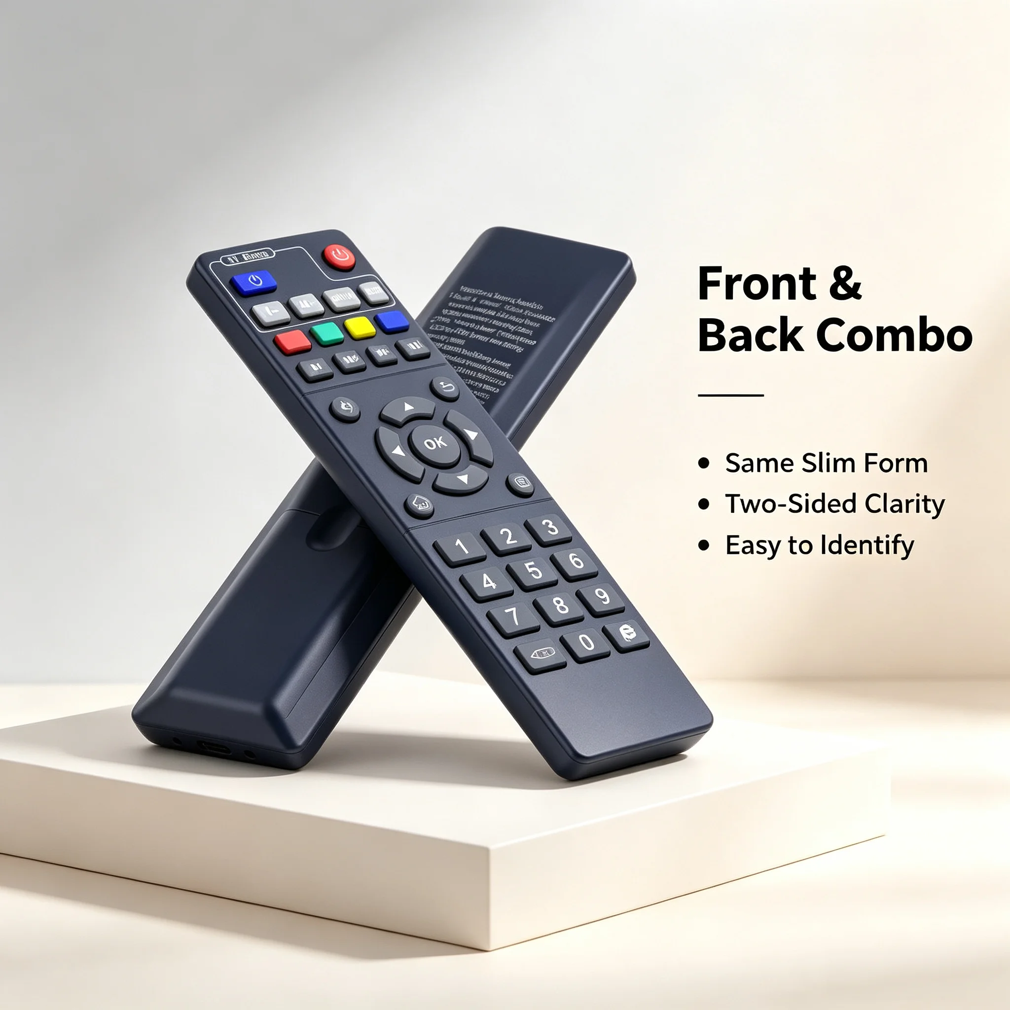 Replacement Remote Control for EVPAD Set-Top Box PRO 2S 3S 3PLUS 5S, EVBOX TV Box 3S 3PLUS, No Programming Required