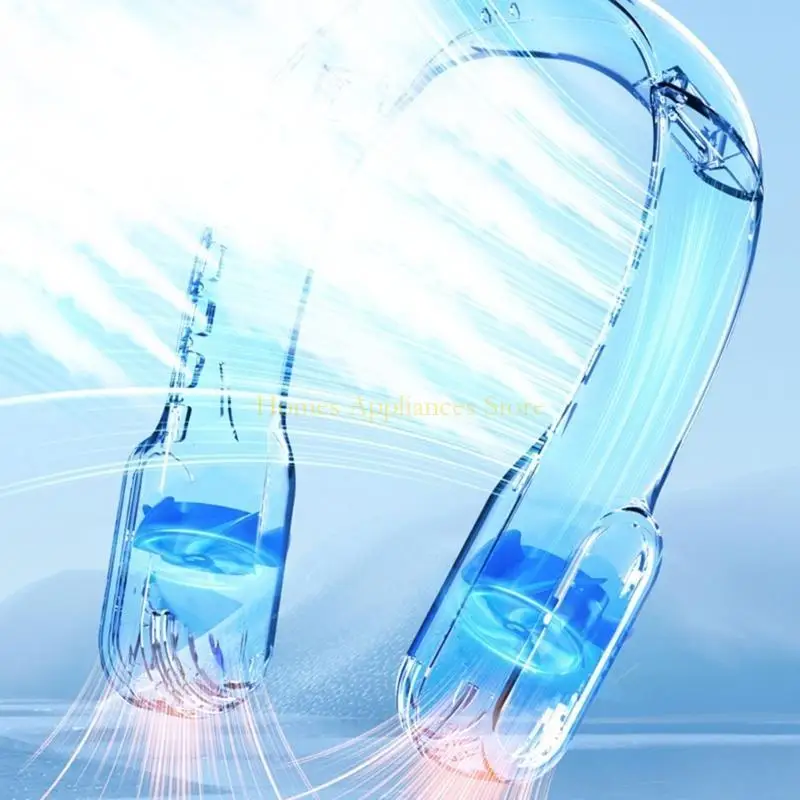 D0AB الرقبة مروحة USB القابلة لإعادة الشحن معجبة كهربائية غير قابلة للتشغيل