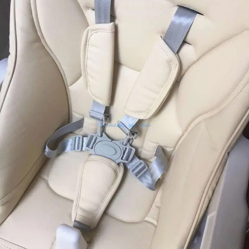 F1CB siège d'alimentation pour bébé, accessoire sécurité, harnais réglable à 5 points, d'épaule en PU, sangles en